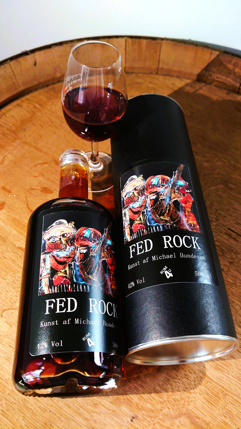 Rum4u "Fed Rock" kunst af Michael Bundesen, 42,0%, 500ml