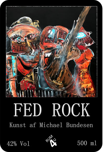 Rum4u "Fed Rock" kunst af Michael Bundesen, 42,0%, 500ml