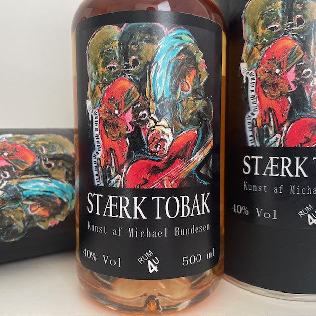 Rum4u "STÆRK TOBAK" kunst af Michael Bundesen, 40,0%, 500ml