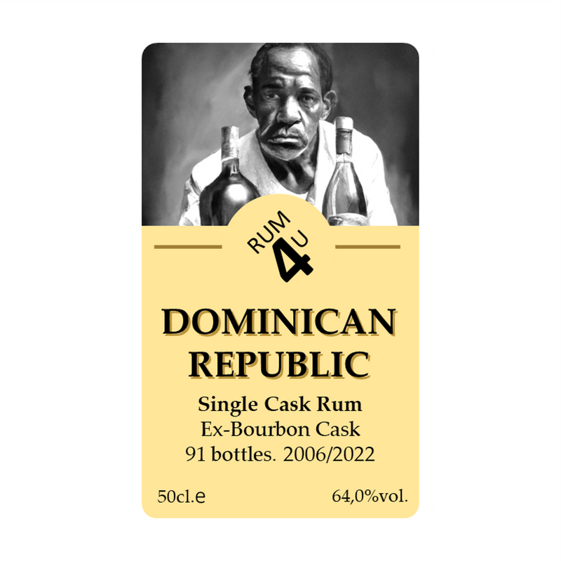 Rum4u Dominican Republic 2006/2022, 64%, 500ml