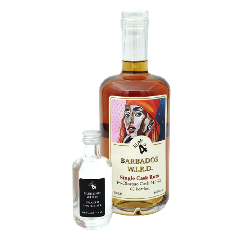 Rum4u Barbados W.I.R.D. 2022, 60,5%, 500ml + 50ml